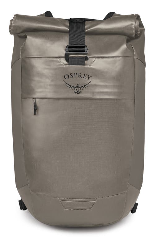 Transporter Roll Top Backpack in Tan Concrete