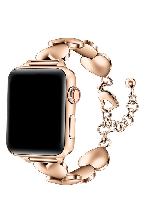 Shop The Posh Tech Lover Heart Apple Watch® Watchband In Rose Gold