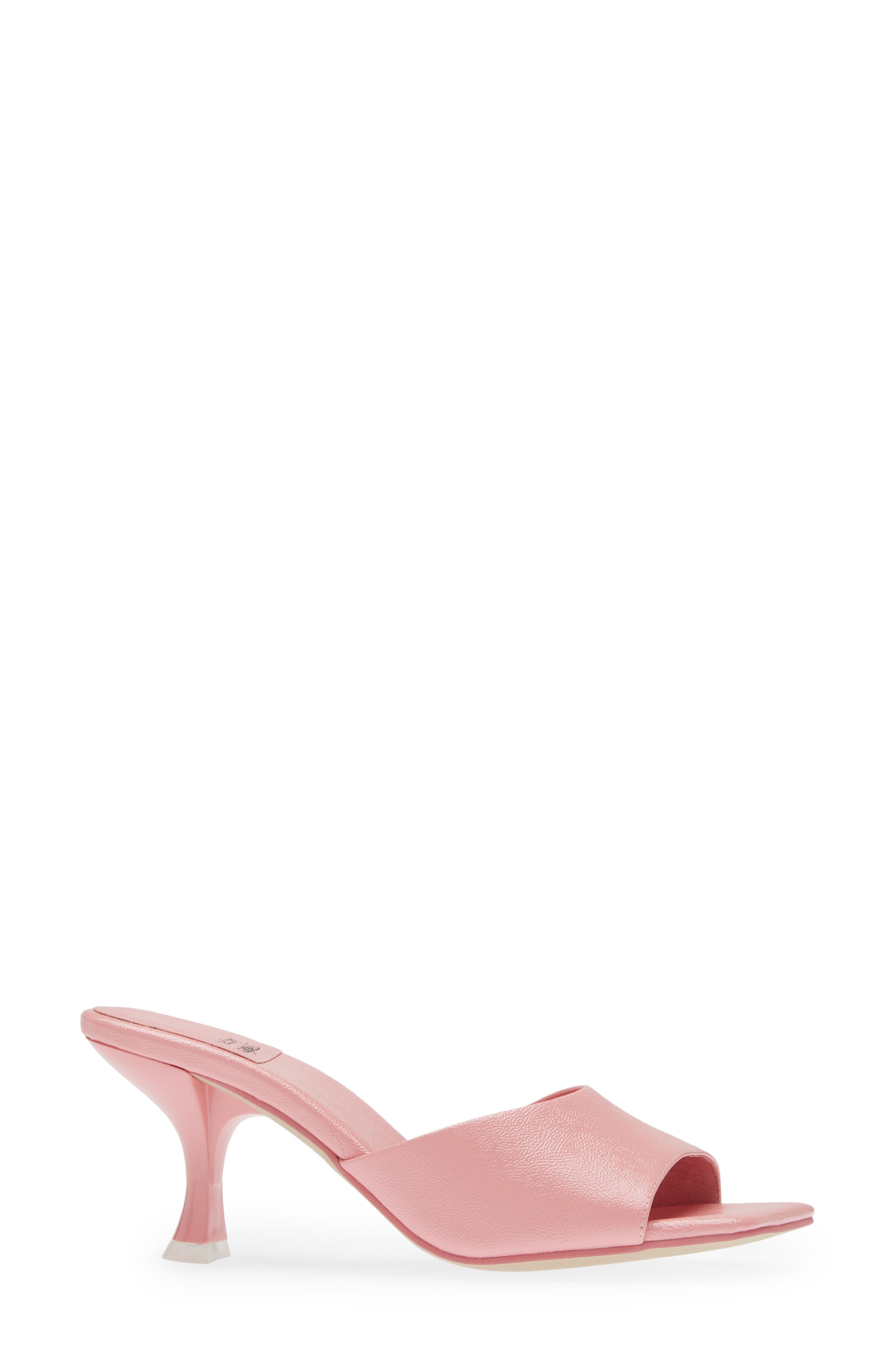 JEFFREY CAMPBELL Mr-Big Slide Sandal, Main, color, PINK CRINKLE PATENT
