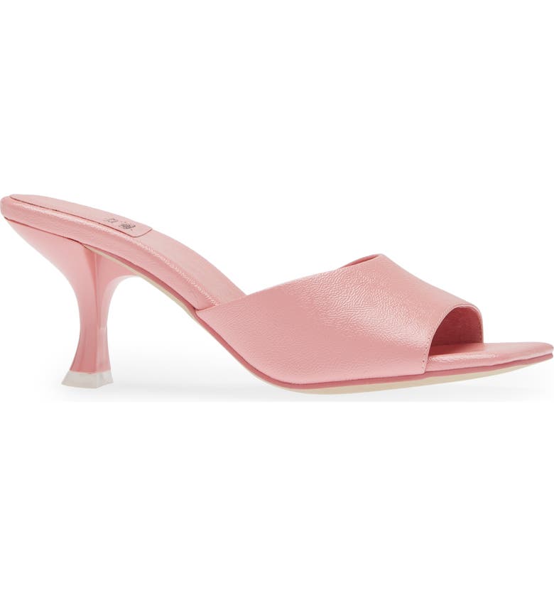 JEFFREY CAMPBELL Mr-Big Slide Sandal, Main, color, PINK CRINKLE PATENT