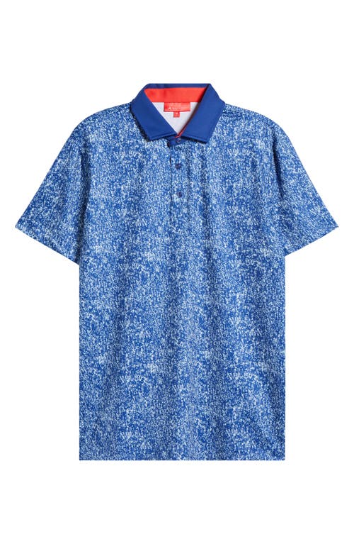 Shop Redvanly Cannon Performance Golf Polo In Mazarine Blue