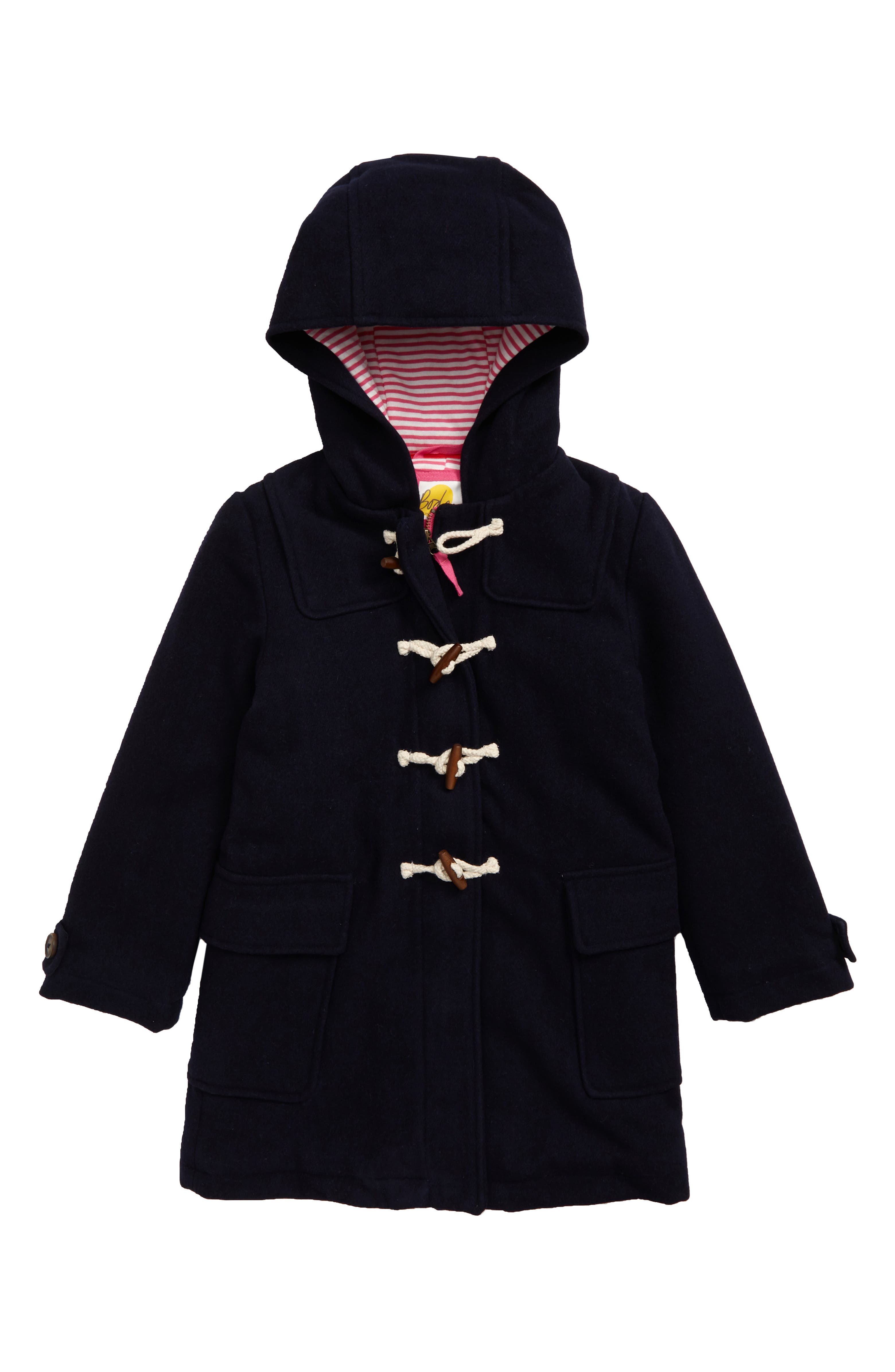 Mini Boden Hooded Duffle Coat (Toddler Girls, Little Girls & Big Girls ...