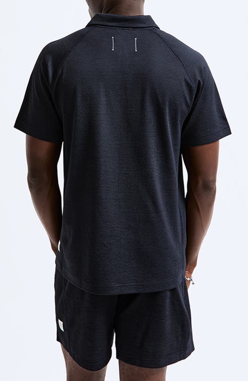 Reigning Champ Solotex® Mesh Tiebreak Polo In Navy