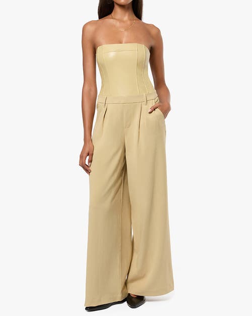 WEWOREWHAT WEWOREWHAT CORSET WIDE LEG JUMPSUIT 