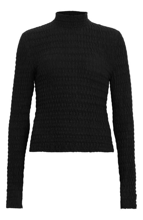 Shop Allsaints Connie Francesco Long Sleeve Top In Black