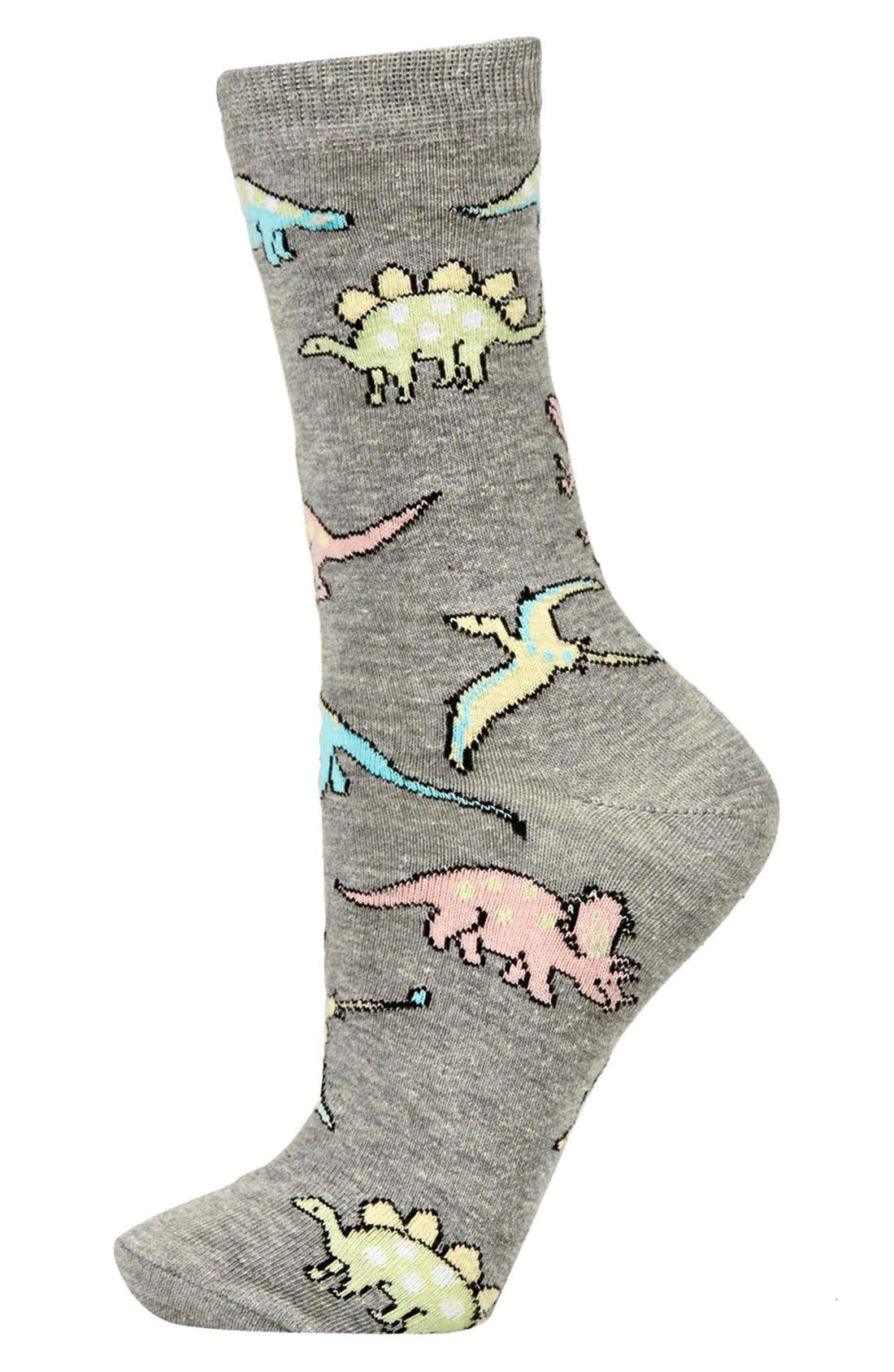 Pastel Dinosaur Pattern Ankle Socks Nordstrom