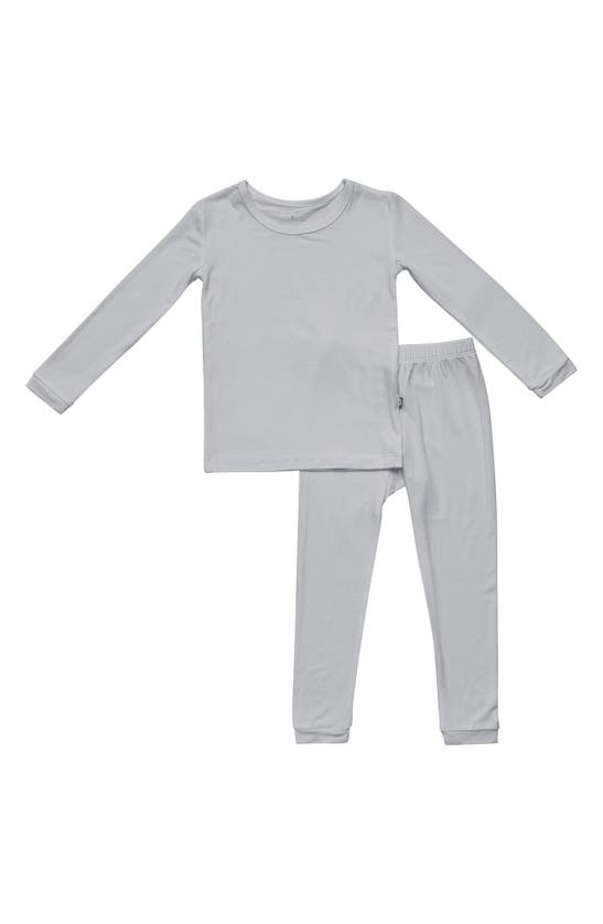 Shop Kyte Baby Kids' Fitted Two-piece Pajamas In Storm