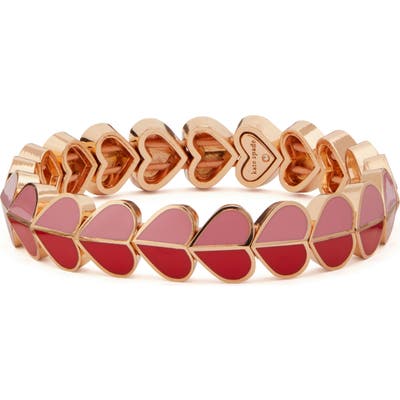 Kate Spade New York Heritage Spade Enamel Heart Stretch Bracelet