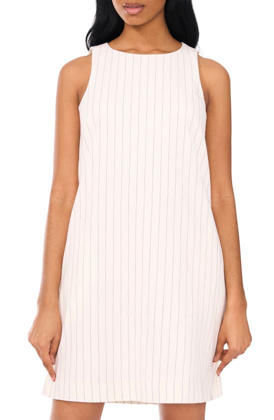 Shop Halogen Sleeveless Linen Blend A-line Dress In New Ivory