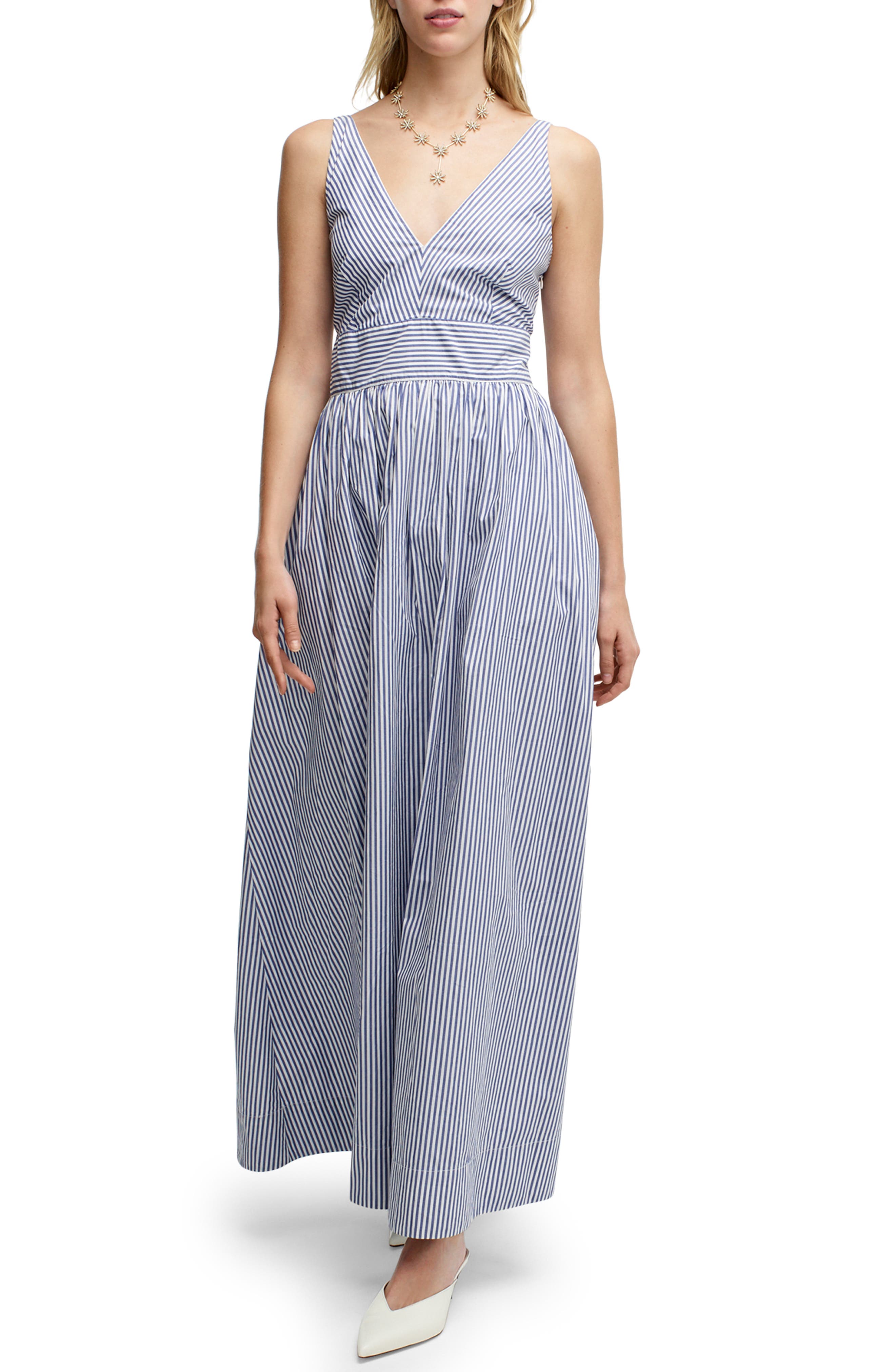 sleeveless cotton maxi dress