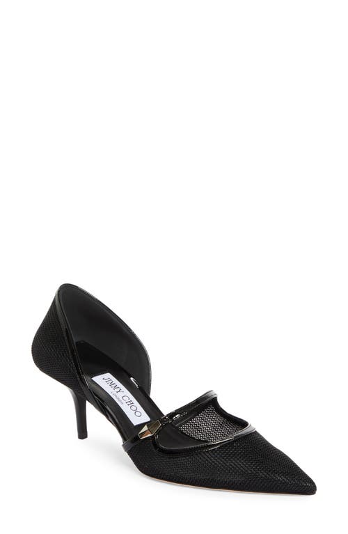 JIMMY CHOO JIMMY CHOO CAROLYN POINTED TOE MESH D'ORSAY PUMP 