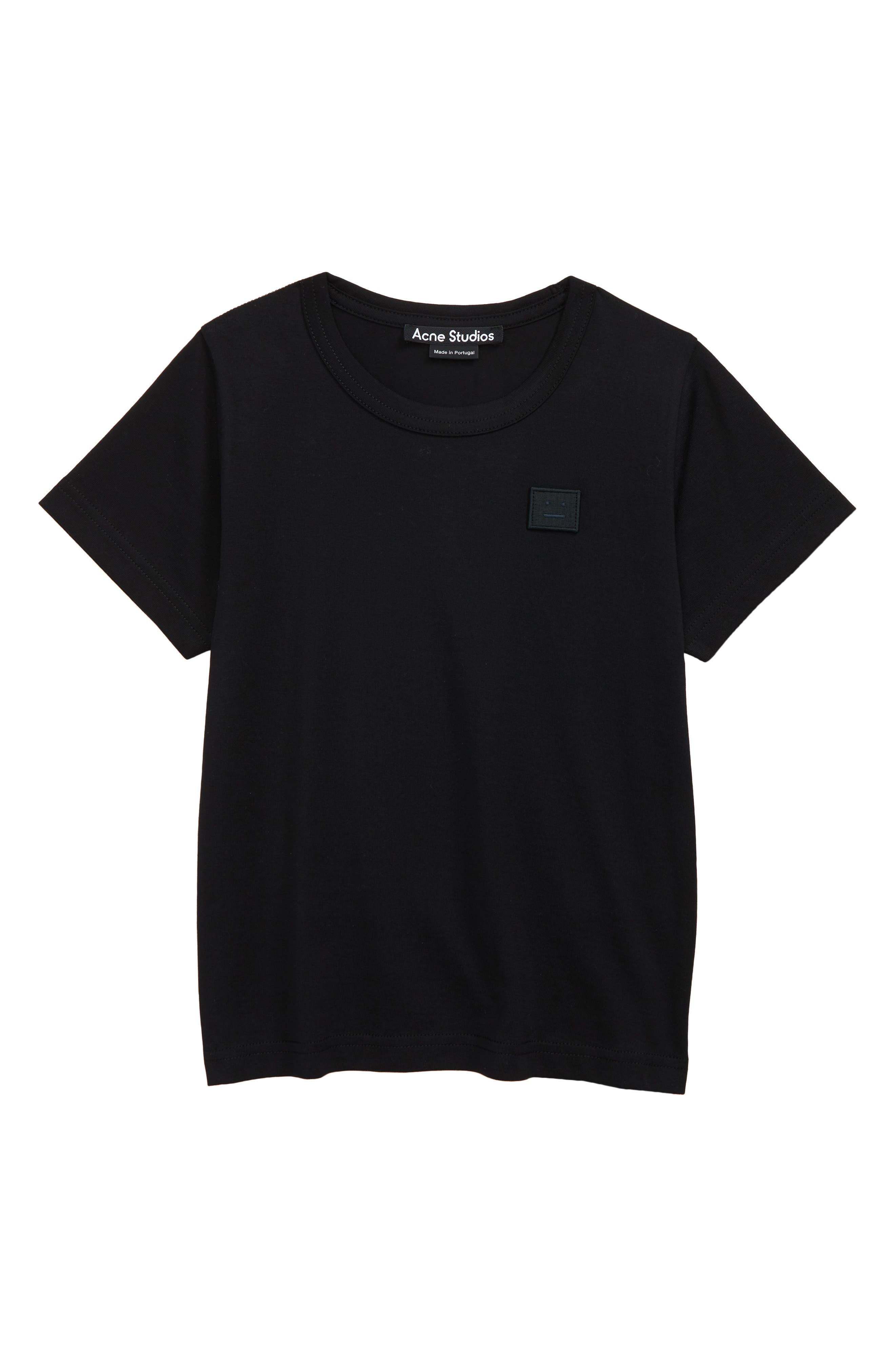 Acne Studios Kids' Mini Nash Face Patch T-Shirt in Black at Nordstrom, Size 4-6Y Us