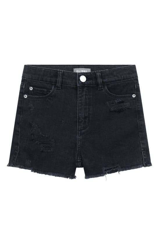 Dl1961 Kids' Lucy Cut Off Jeans Shorts In Nightshade