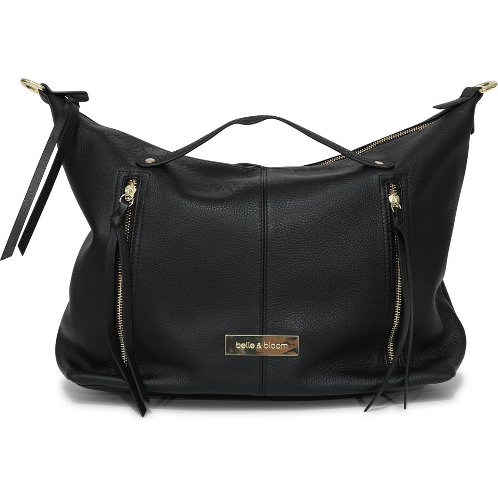 Belle & Bloom For Your Love Zip Front Handbag In Black