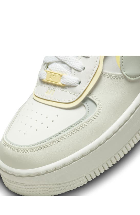 Nike Air Force 1 Shadow Sneaker In Sail/ Light Silver/ Citron | ModeSens