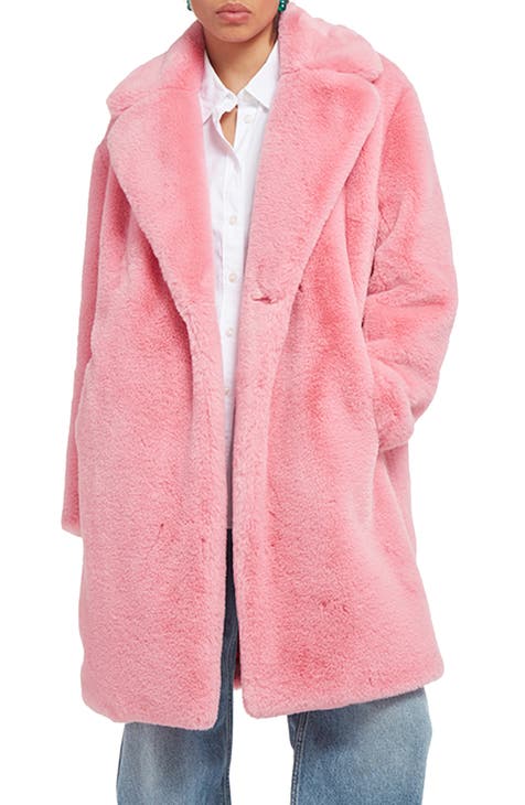 Ongemak beklimmen meel Women's Pink Fur & Faux Fur Coats | Nordstrom