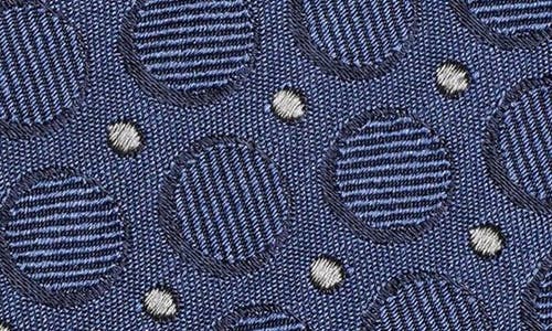 Jack Victor Lorimer Medallion Print Silk Tie In Blue