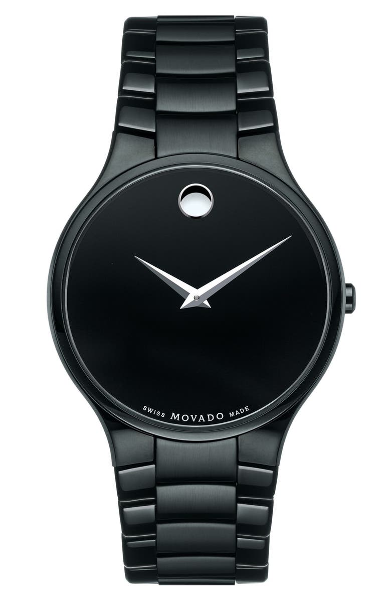 Movado 'Large Serio' Stainless Steel Watch, 38mm | Nordstrom