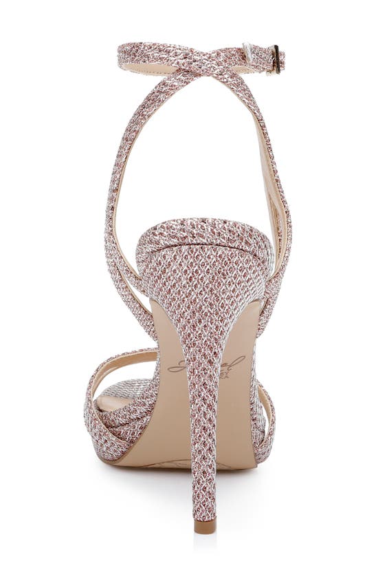 Jewel Badgley Mischka Arianna Ankle Strap Sandal In Rose Gold