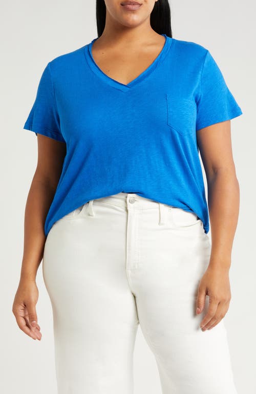 caslon(r) Short Sleeve V-Neck T-Shirt at Nordstrom,