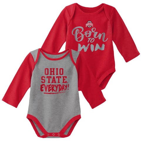 Newborn & Infant Black/Heathered Gray Cincinnati Bengals Born To Win  Two-Pack Long Sleeve Bodysuit Set