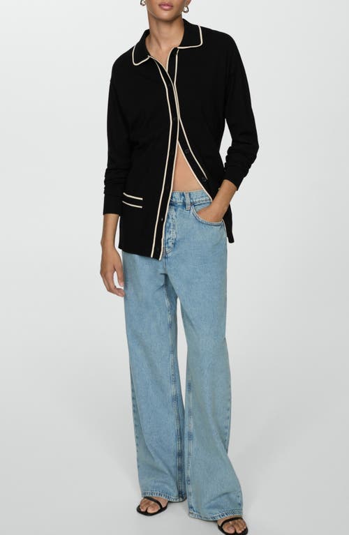 Mango Cardigan In Black