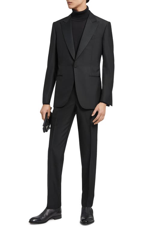 ZEGNA Trofeo 600 Wool & Silk Tuxedo Black at Nordstrom, Us