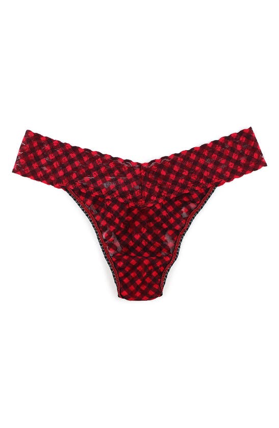 Shop Hanky Panky Signature Lace Original Rise Thong In Check Me Out