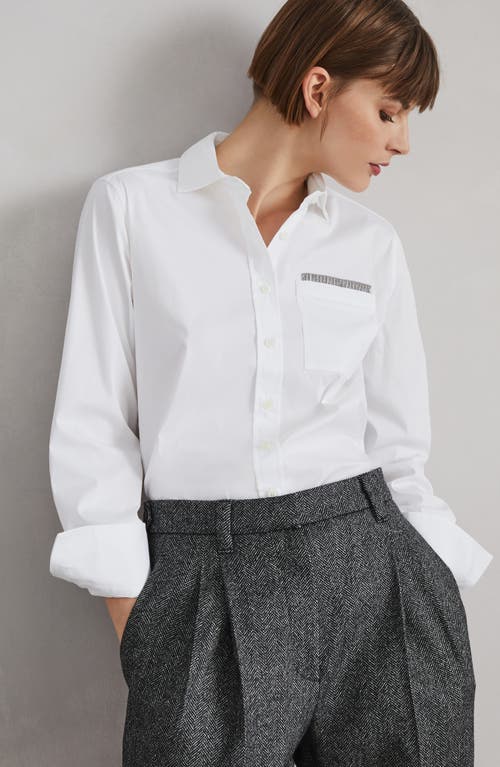 Shop Brunello Cucinelli Poplin Shirt In White