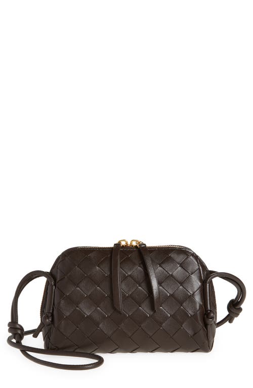 BOTTEGA VENETA BOTTEGA VENETA MINI CONCERT INTRECCIATO LEATHER CROSSBODY BAG 