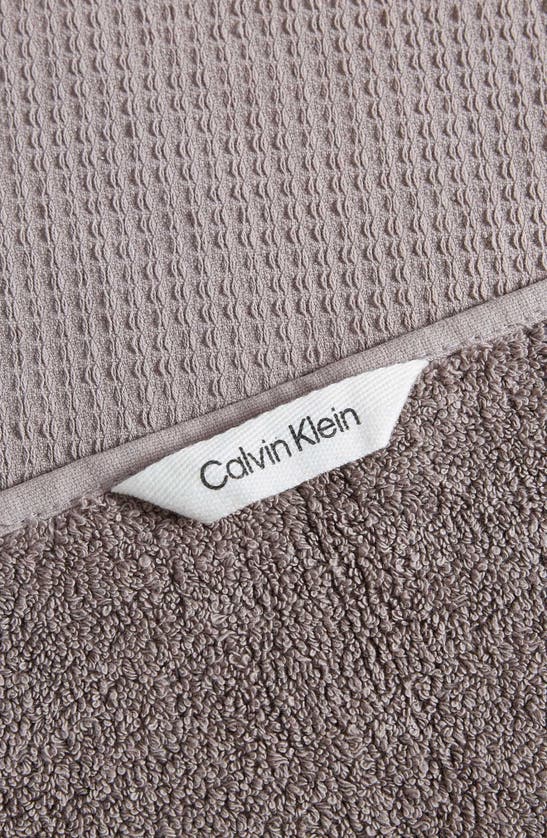Shop Calvin Klein Eternity Cotton Bath Essentials In Muted Lavender Purple