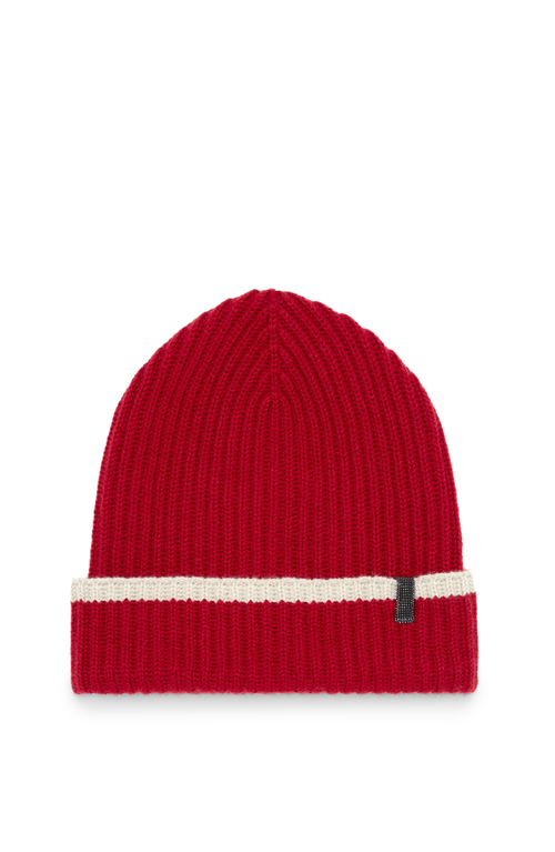 Shop Brunello Cucinelli Knit Beanie In Red