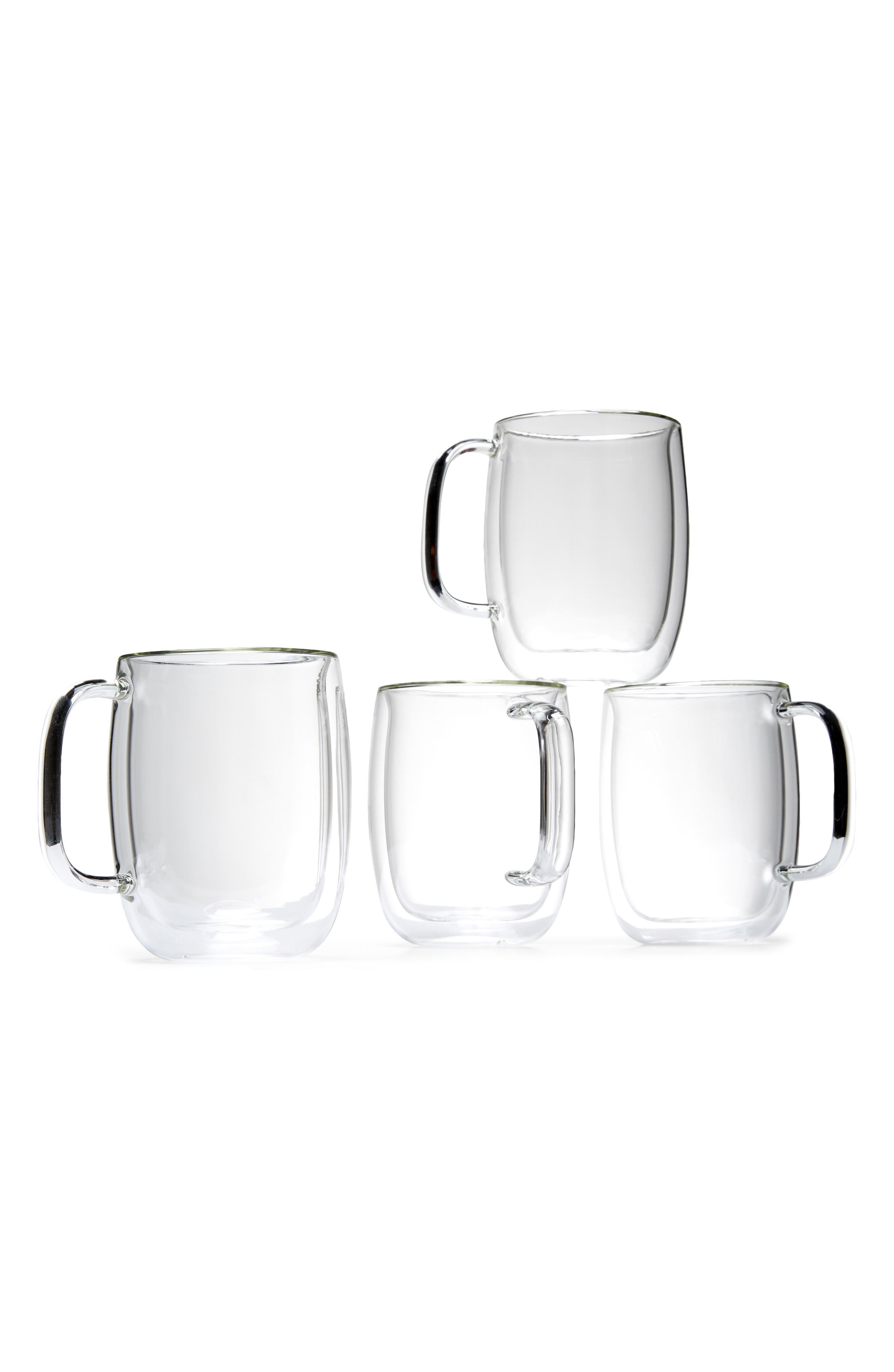 ZWILLING Sorrento Plus Double Wall Glass Mugs Set of 4 Nordstromrack