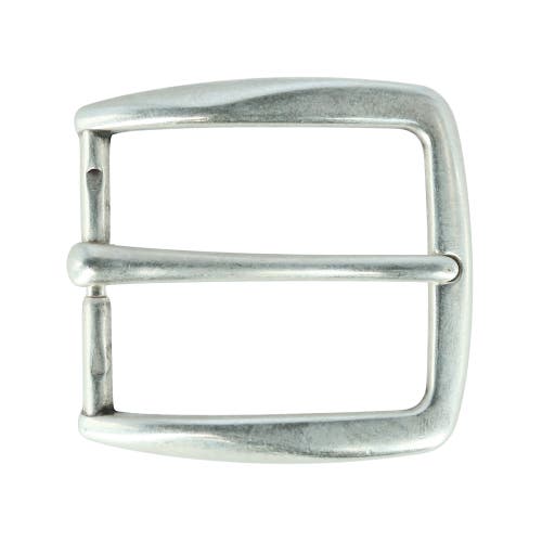 Trafalgar 40mm Classy Single Pronged Solid Brass Harness Belt Buckle In Antique Silver