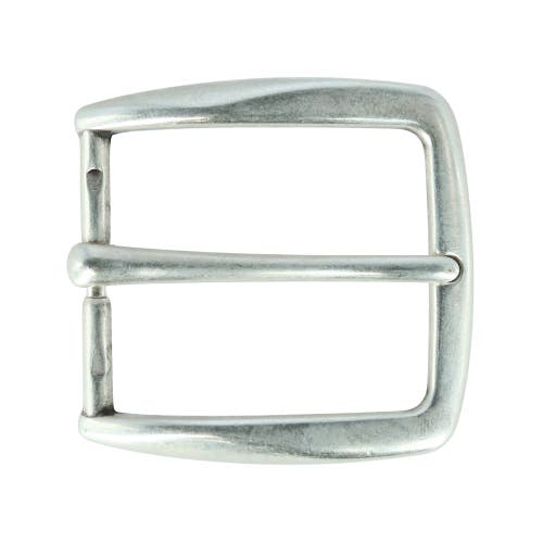 Shop Trafalgar 40mm Classy Single Pronged Solid Brass Harness Belt Buckle In Antique Silver