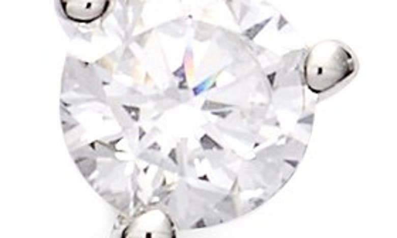 Nordstrom Cubic Zirconia Stud Earrings In Platinum