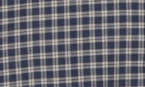 Shop Lorenzo Uomo Trim Fit Flannel Check Cotton Dress Shirt In Navy/grey