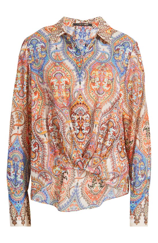 KOBI HALPERIN POLLY PRINT DRAPE SHIRT