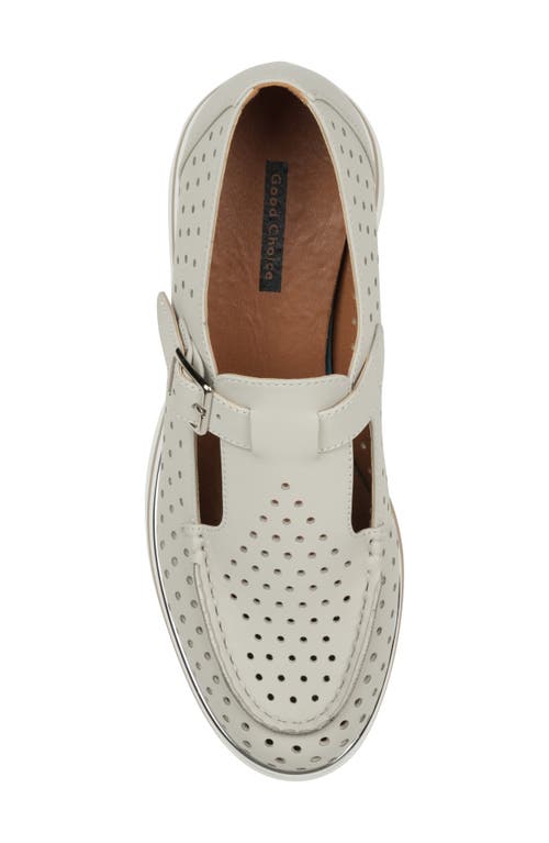 Shop Good Choice New York Karmine Mary Jane Loafer In Ice