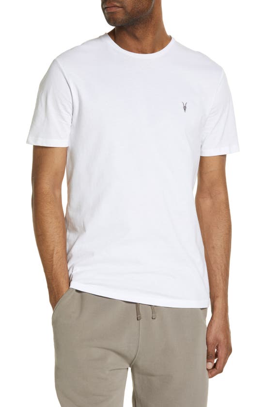 Allsaints Brace Tonic Slim Fit Crewneck T-shirt In White