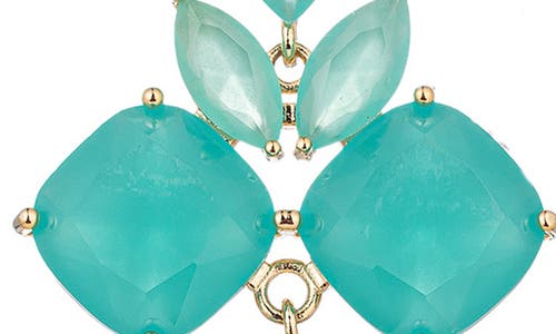 Eye Candy Los Angeles Penelope Cz Drop Earrings In Green