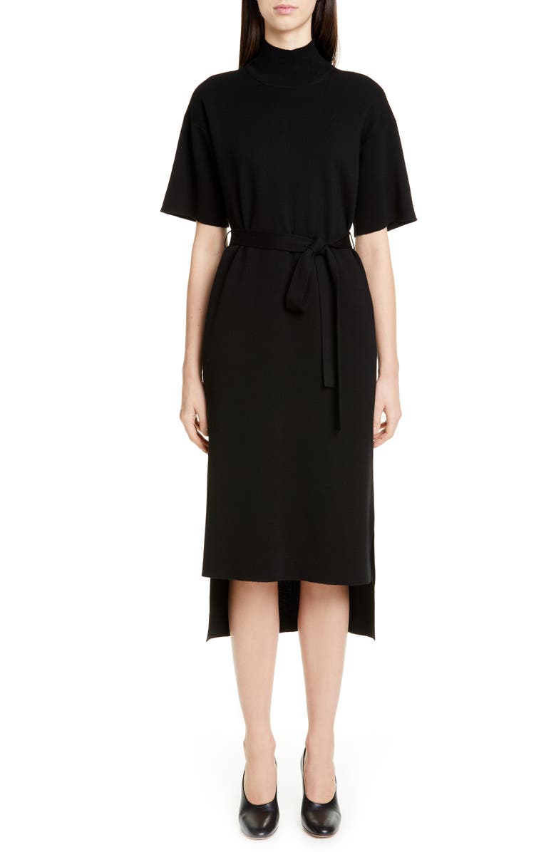 Co Belted Merino Wool Midi Sweater Dress Nordstrom