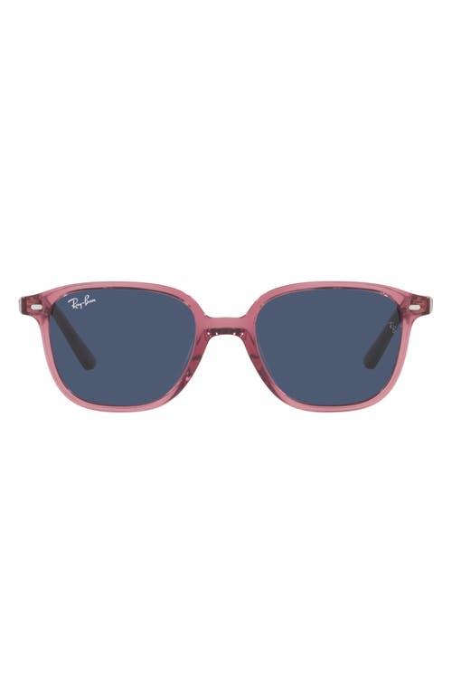 Ray-Ban Kids' Junior Leonard 45mm Square Sunglasses in Transparent Pink at Nordstrom