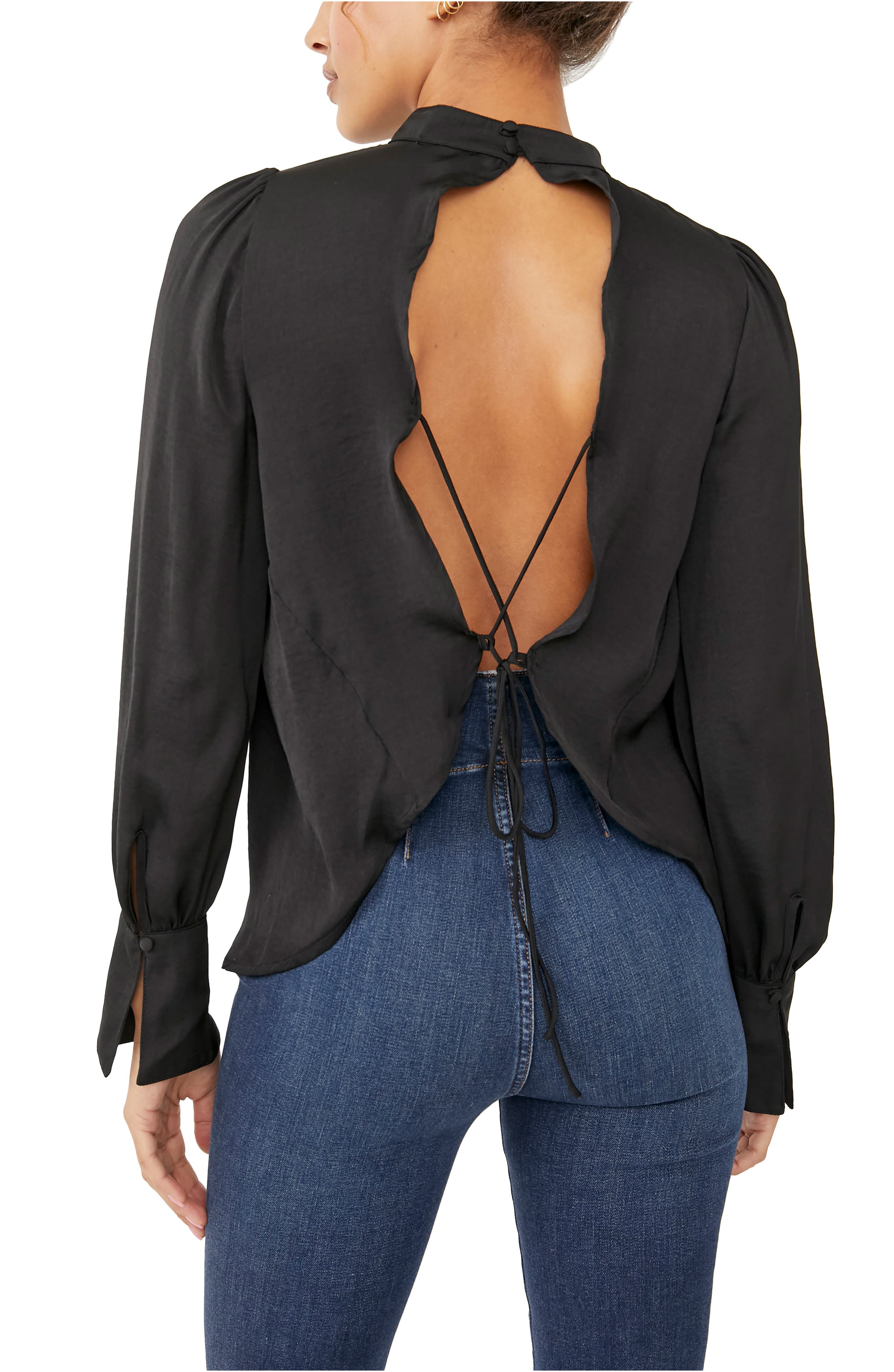Free People Backless Shirt | Nordstrom