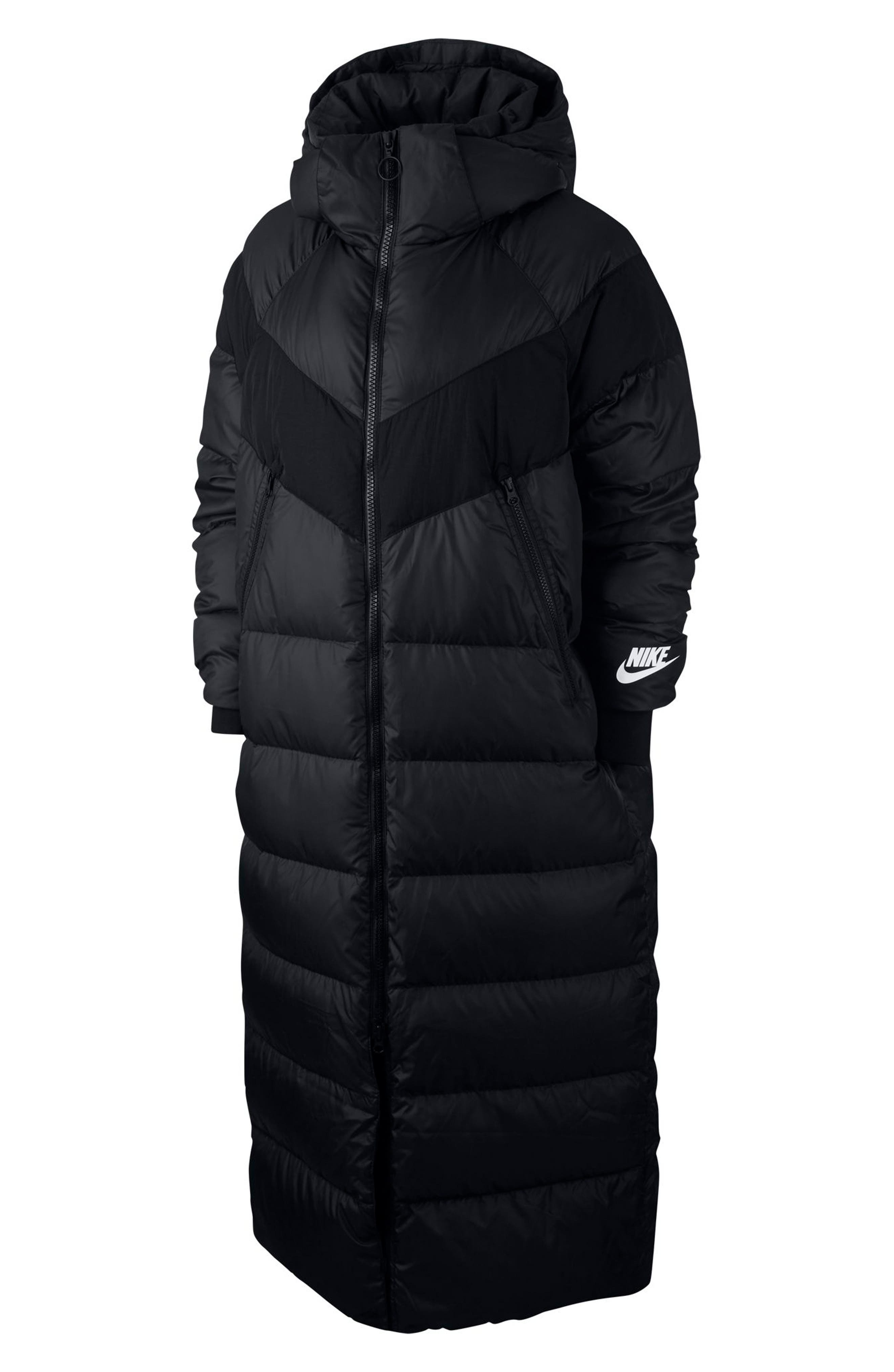 nike long down coat