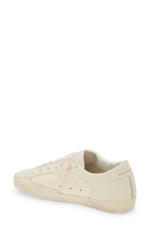 Shop Golden Goose Super-star Low Top Sneaker In Milk/gold