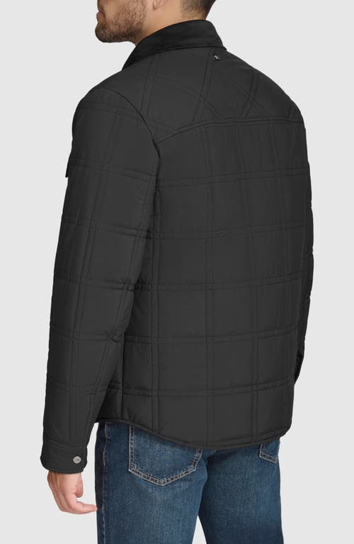 Shop Andrew Marc Hudson Quilted Jacket In Black