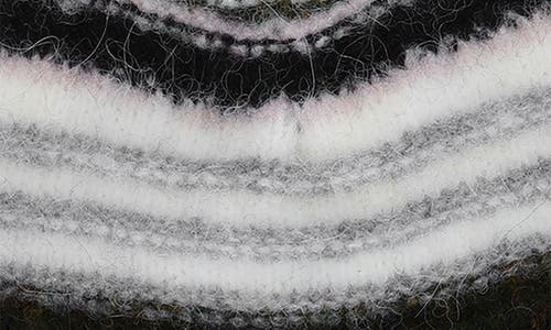 GANNI GANNI STRIPE ALPACA & WOOL BLEND BEANIE