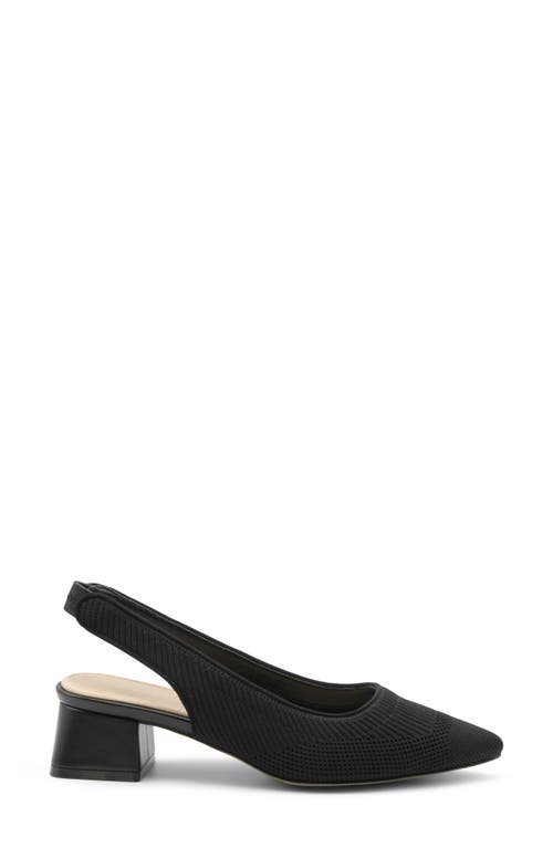 Adrienne Vittadini Vocal Slingback Pump In Black Knit