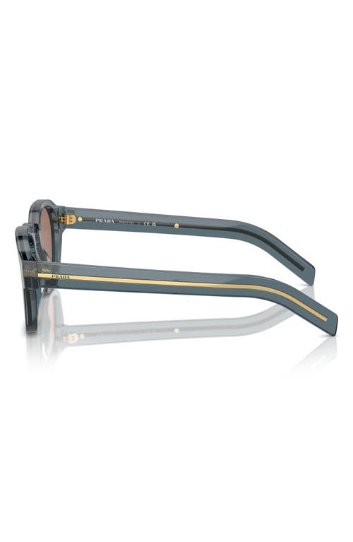 Prada Sunglasses With Iconic Metal Plaque In Grey